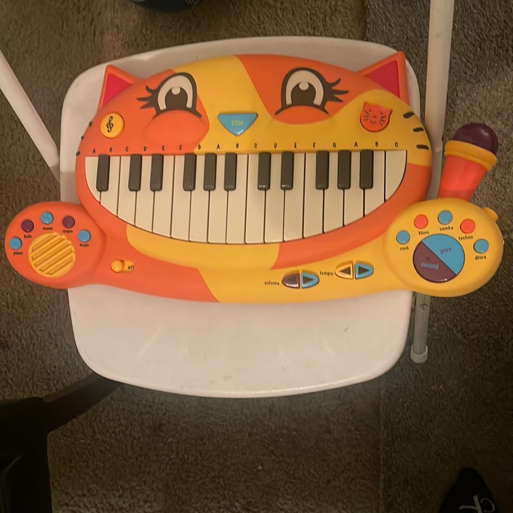 Cat piano toy